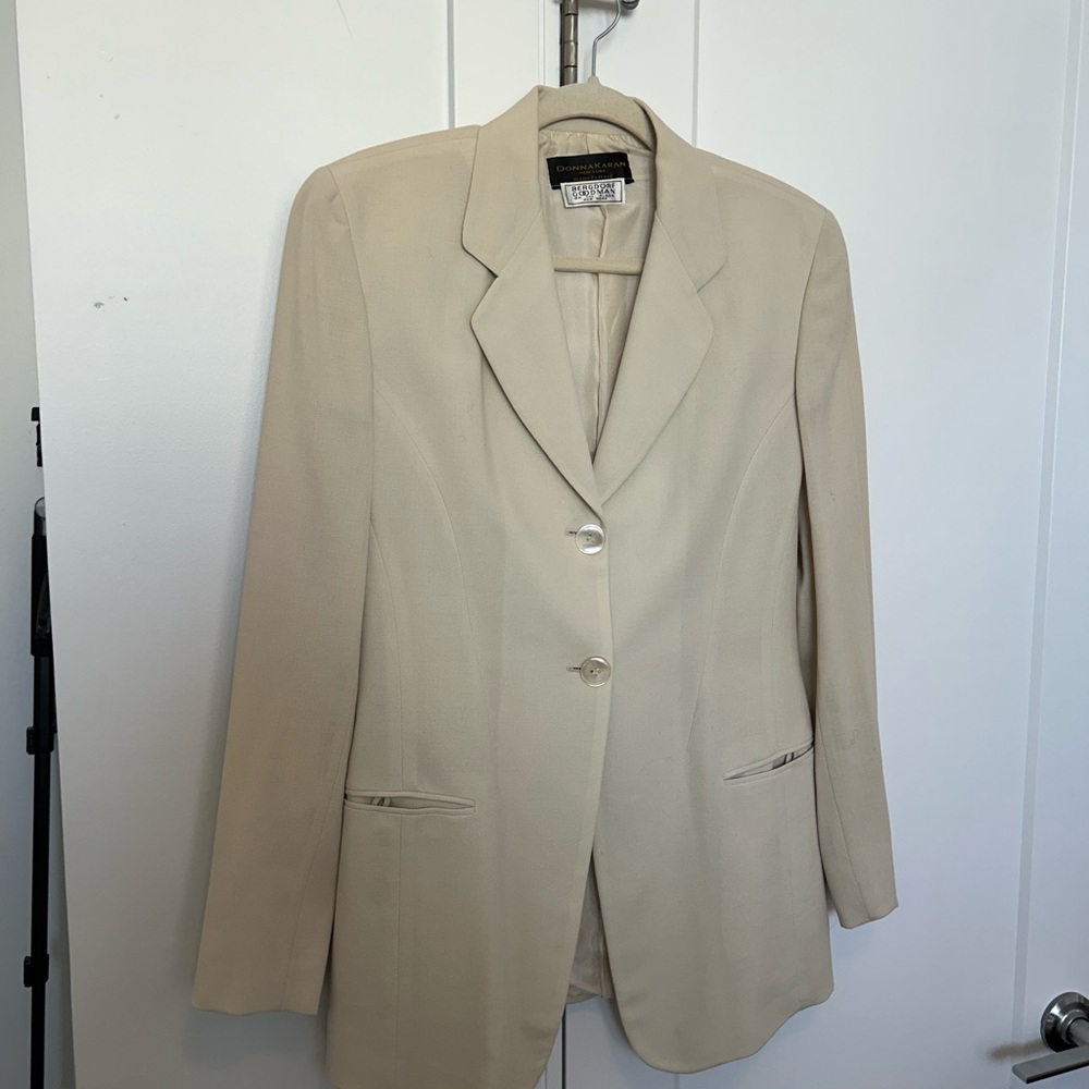 Donna Karan Women's Cream Blazer